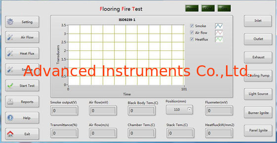 Flooring Radiant Panel Test Equipment ASTM E648, EN ISO 9239-1,DIN 4102 Part 14.